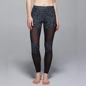 Lululemon Hot To Street Pant Biggie Brushed Animal Coal Black / Black